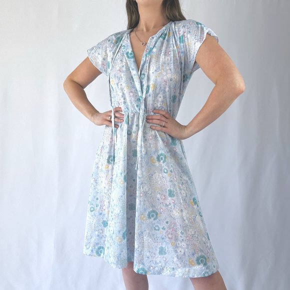 70s Floral Peasant Dress - Picture 3 of 5